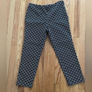 Charter Club Size 8P petite black and white pattern pants great for anything!